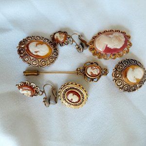 cameo jewelry craft lot